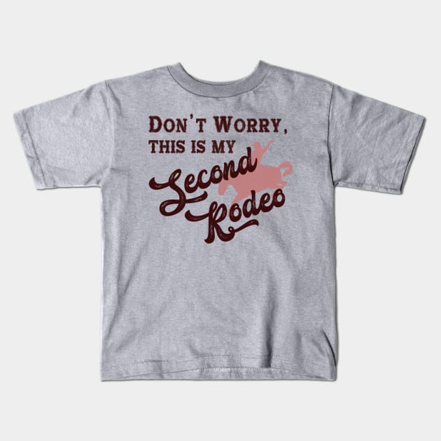 Second Rodeo Kids T-Shirt by karutees